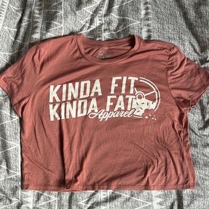 Kinda fit Kinda fat crop tee